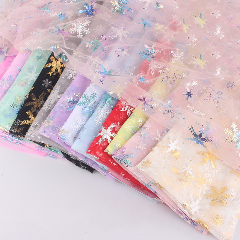 Sewing By - ผ้าตาข่ายฟรอสเซ่นสีสันสดใสสำหรับตัดเย็บกระโปรงพอง ชุดเจ้าหญิง เสื้อคลุม ชุดแฟนซี ฉากหลังงานแต่งงาน ขายเป็นเมตร