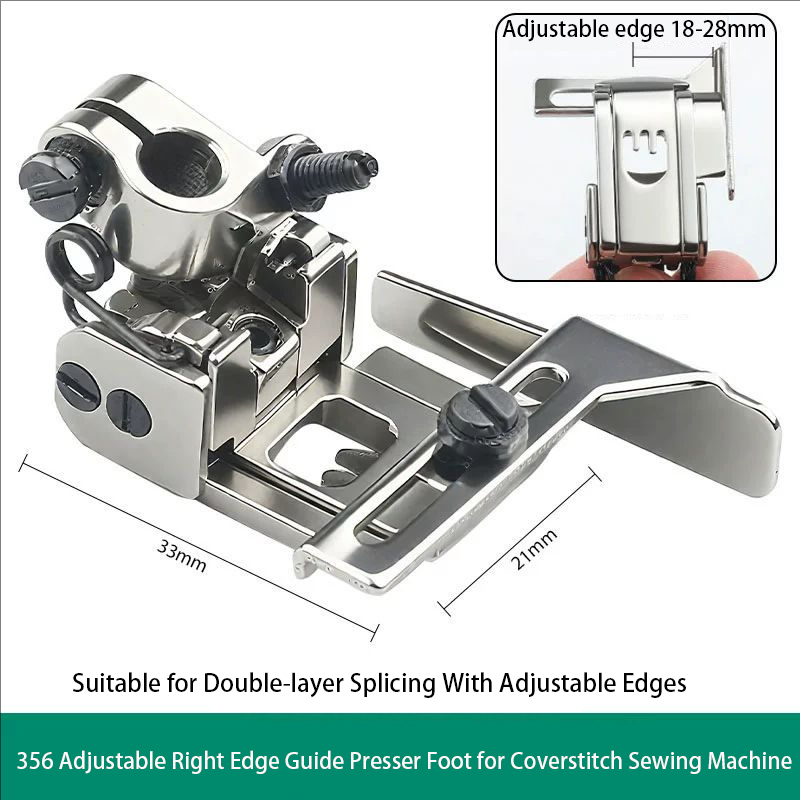 Sewing Machine Needle - 2025 ใหม่ปรับขวาขอบท่องเที่ยว/กลางขอบท่องเที่ยว Presser เท้าสําหรับ 3 เข็มอุตสาหกรรม