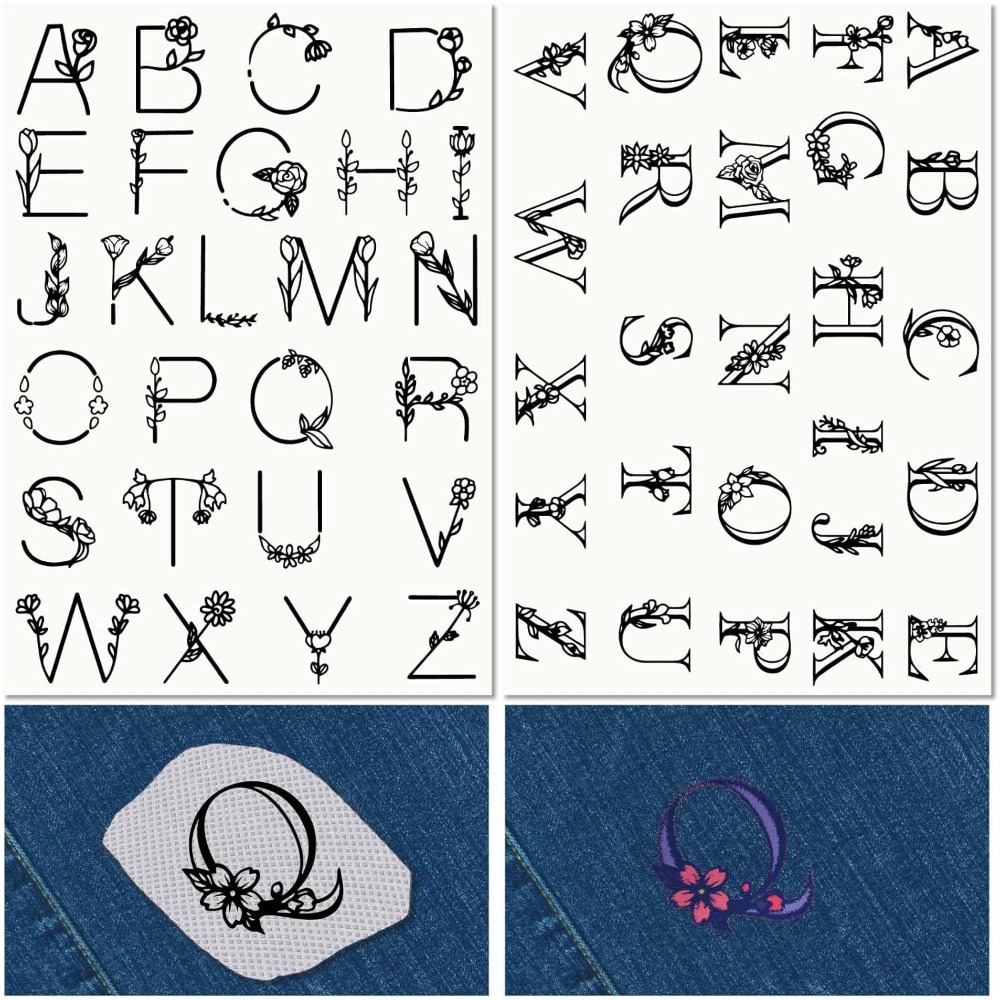 Sewing Kit - ตัวอักษร A-Z ที่ละลายน้ําได้เย็บปักถักร้อย Stabilizers มือเย็บ Stick