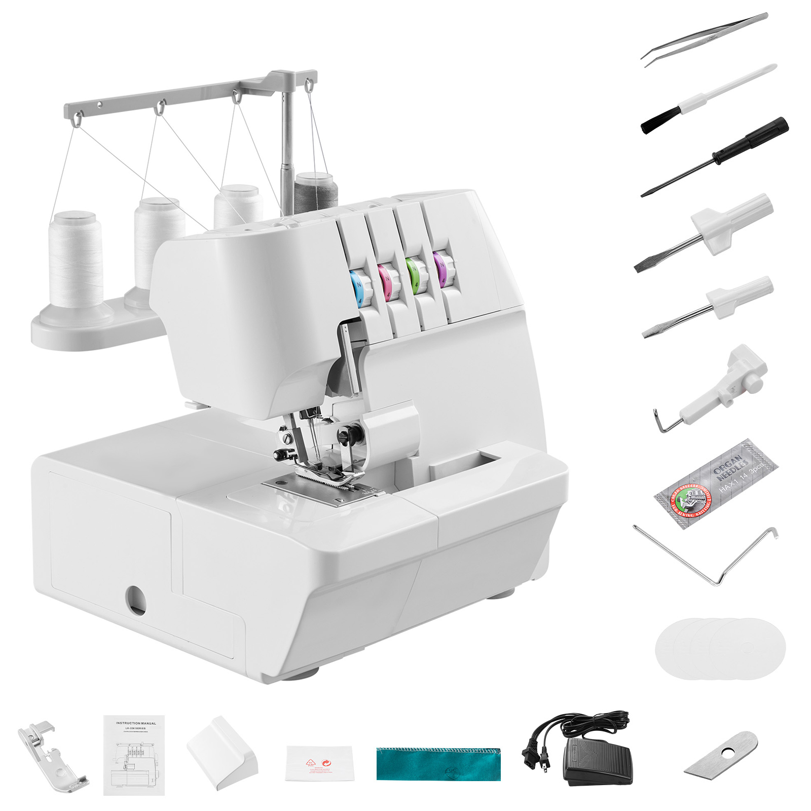 Sewing Machine Yarn - จักรเย็บผ้าซูซีบาย รุ่นเซอร์เกอร์ โอเวอร์ล็อค ความเร็ว 1250 ตะเข็บต่อนาที