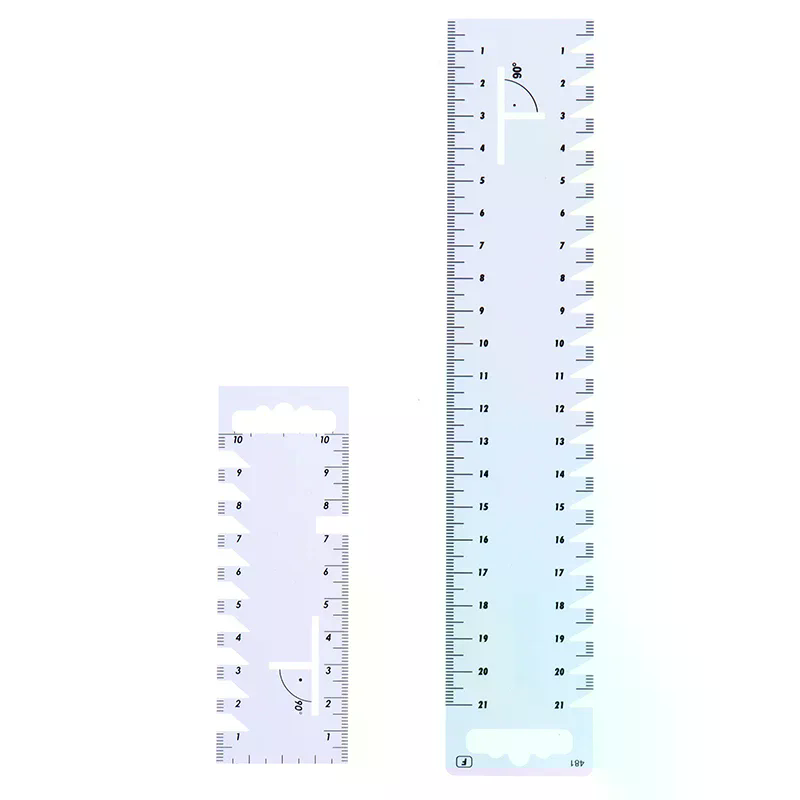 Sewing Gauge Ruler - ไม้บรรทัดวัดขนาดสำหรับงานเย็บผ้า อุปกรณ์วัดขนาดสำหรับงานควิลท์ อุปกรณ์เสริมสำหรับงานเย็บผ้า DIY ไม้บรรทัดวัดตะเข็บสำหรับงานแพทช์เวิร์คและควิลท์