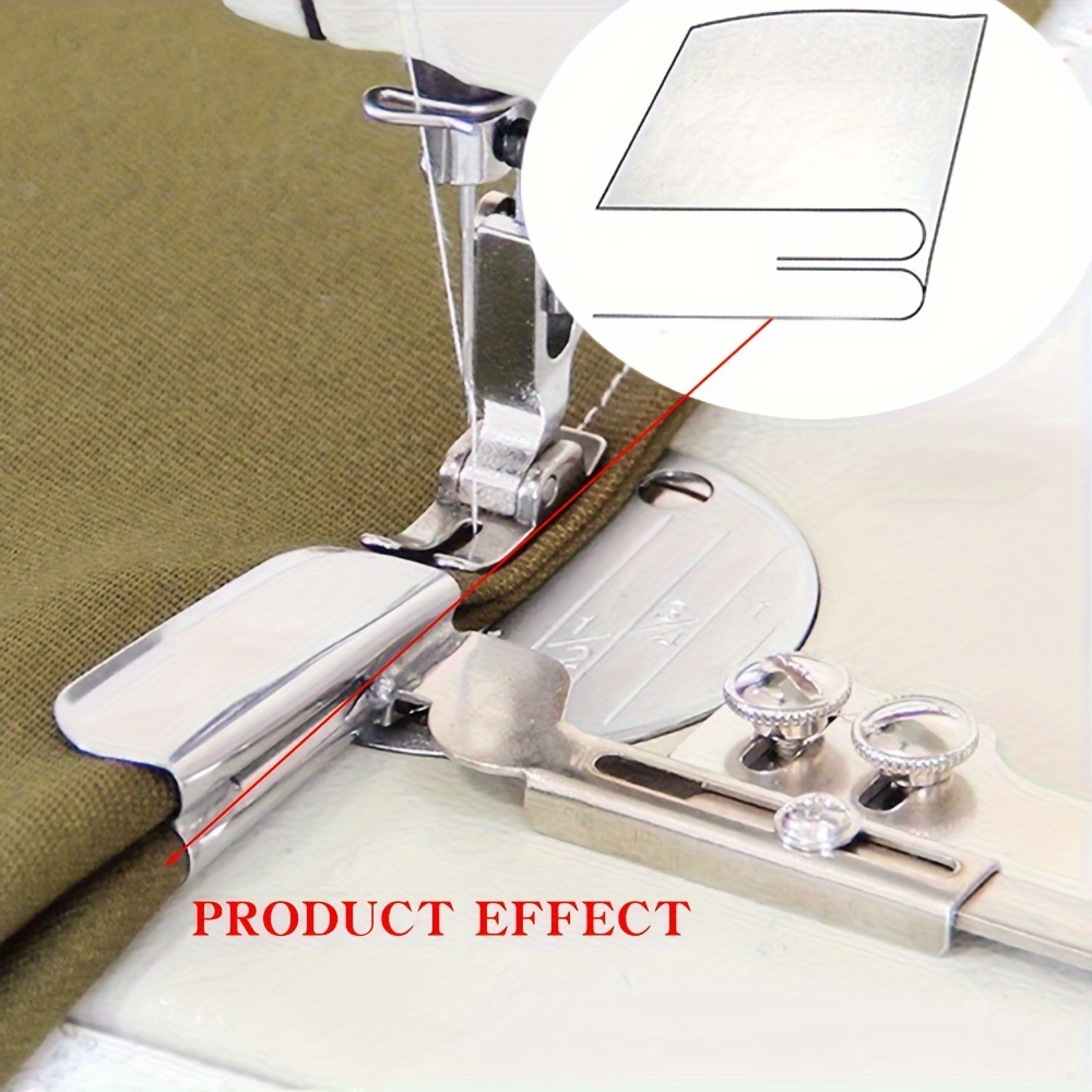 Sewing Machine Needle - ตีนผีจักรเย็บผ้าแบบเข็มเดี่ยว 1 ชิ้น พร้อมกระบอกดึงผ้าสำหรับจักรเย็บผ้าอุตสาหกรรม ใช้เย็บผ้าม่านแบบพับเดี่ยว