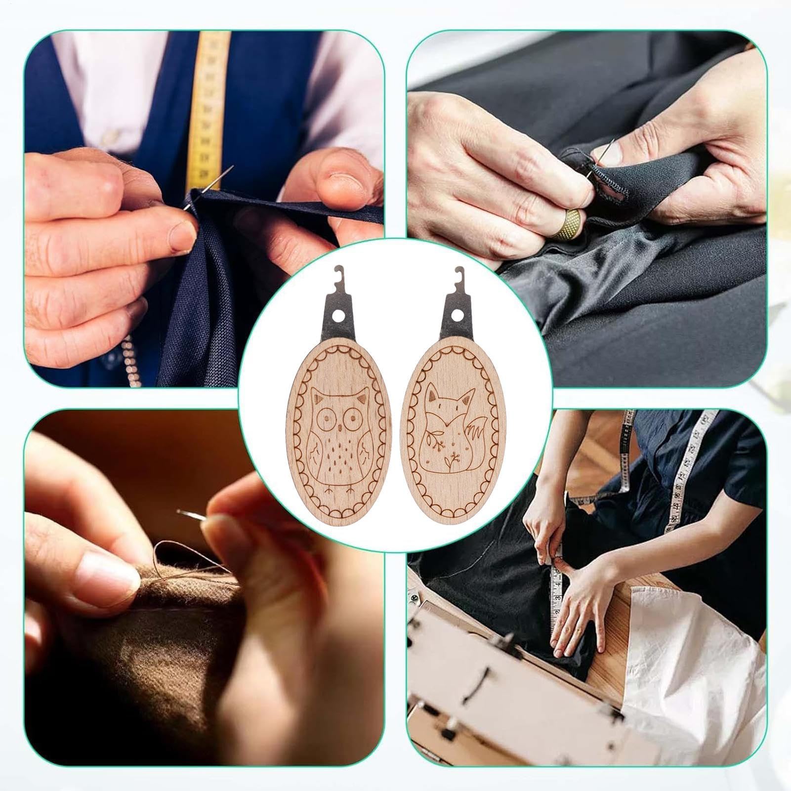 2 ชิ้น/เซ็ตเข็ม Easy-to-ใช้ Qu - Needle Threader Tool บทวิจารณ์และราคา