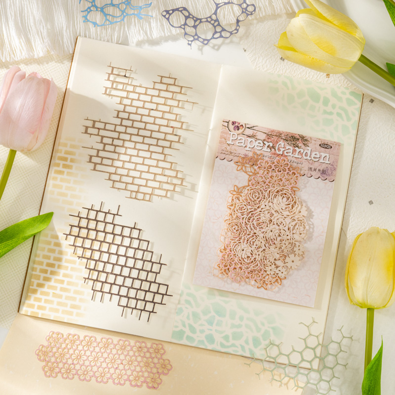 กระดาษลูกไม้ลายวินเทจ 10 ชิ้น  - Pattern Tissue Paper บทวิจารณ์และราคา