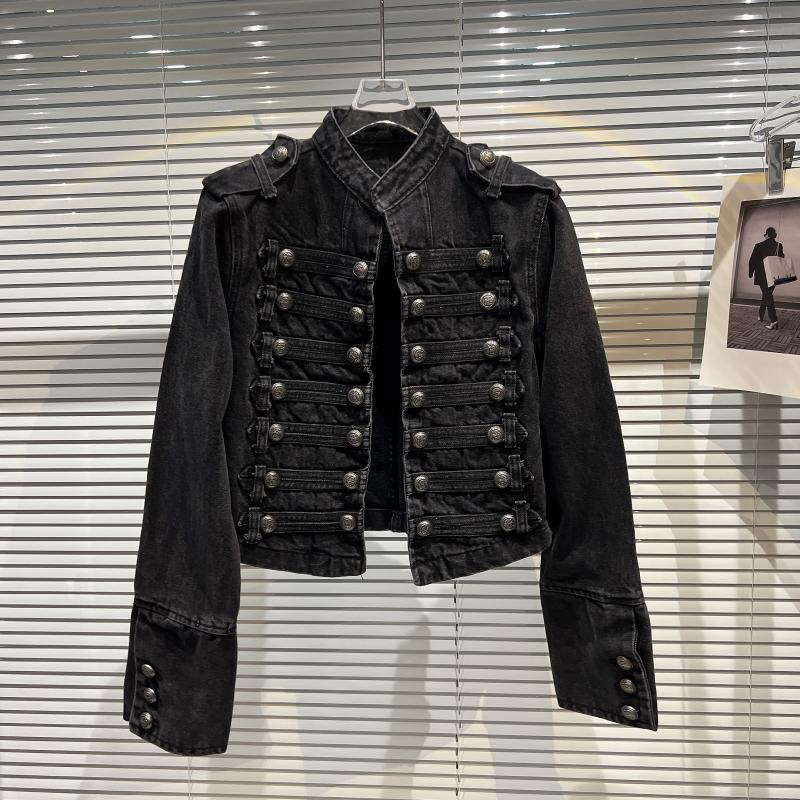แจ็คเก็ตยีนส์สั้นแบบมีสายสะพาย - Sewing Jackets บทวิจารณ์และราคา