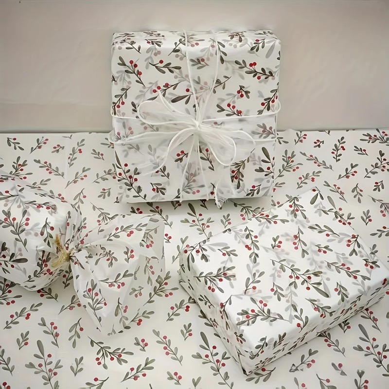 30 ชิ้น/10 ชิ้น กระดาษลายฮอลลี - Pattern Tissue Paper บทวิจารณ์และราคา