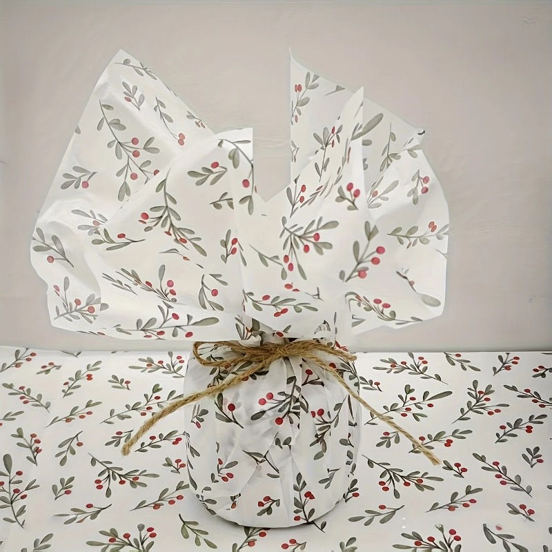 30 ชิ้น/10 ชิ้น กระดาษลายฮอลลี - Pattern Tissue Paper บทวิจารณ์และราคา