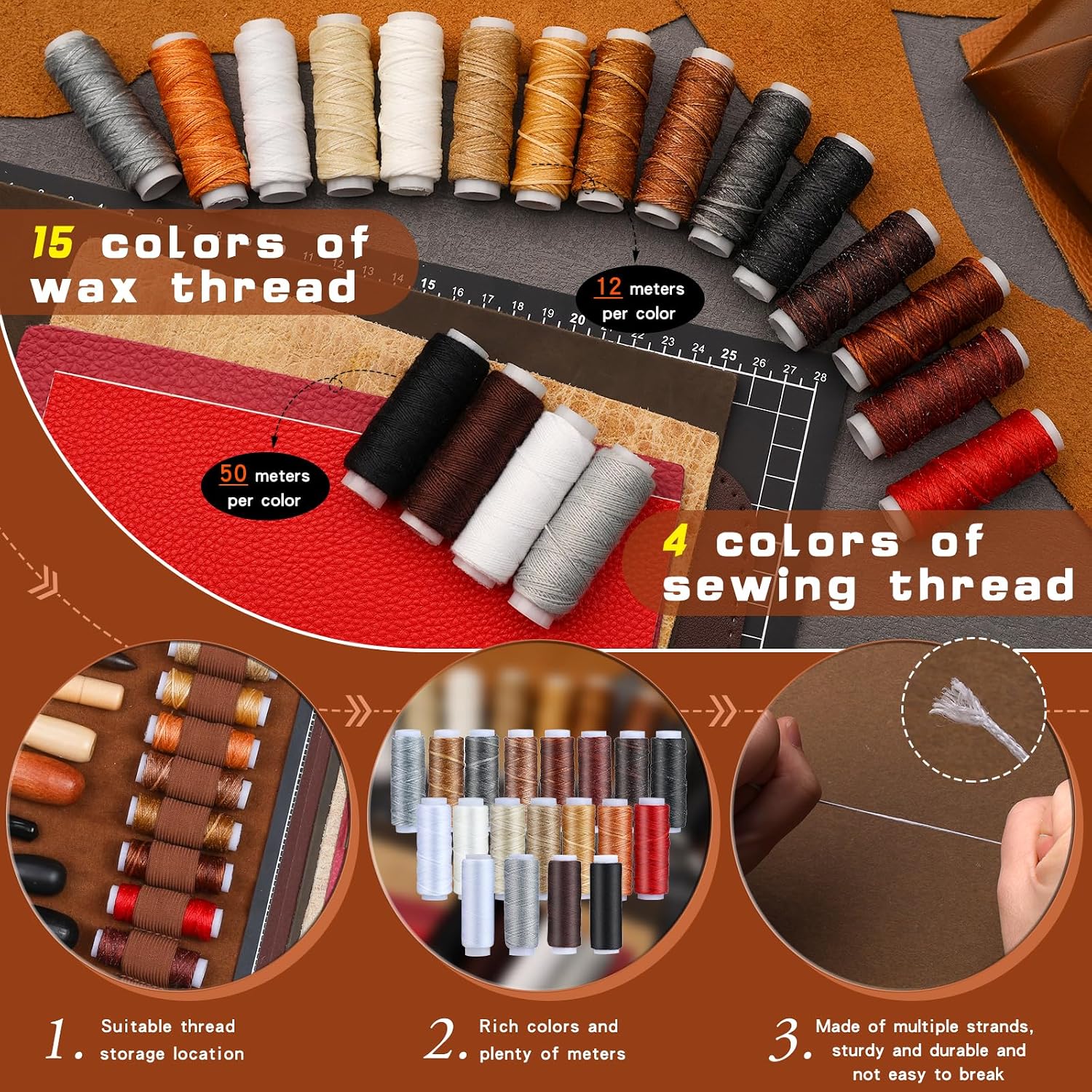 ชุดเครื่องมือหนัง ชุดอุปกรณ์งา - Sewing Kit บทวิจารณ์และราคา