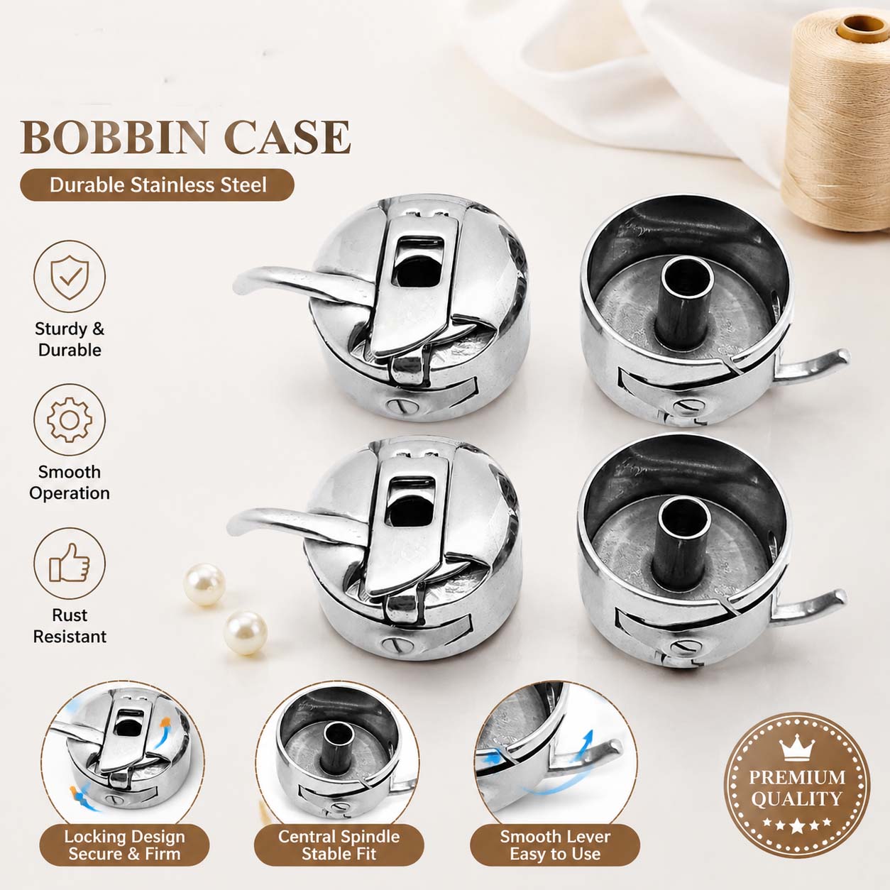 กล่องใส่กระสวยจักรเย็บผ้า ทำจา - Sewing Machine Yarn บทวิจารณ์และราคา