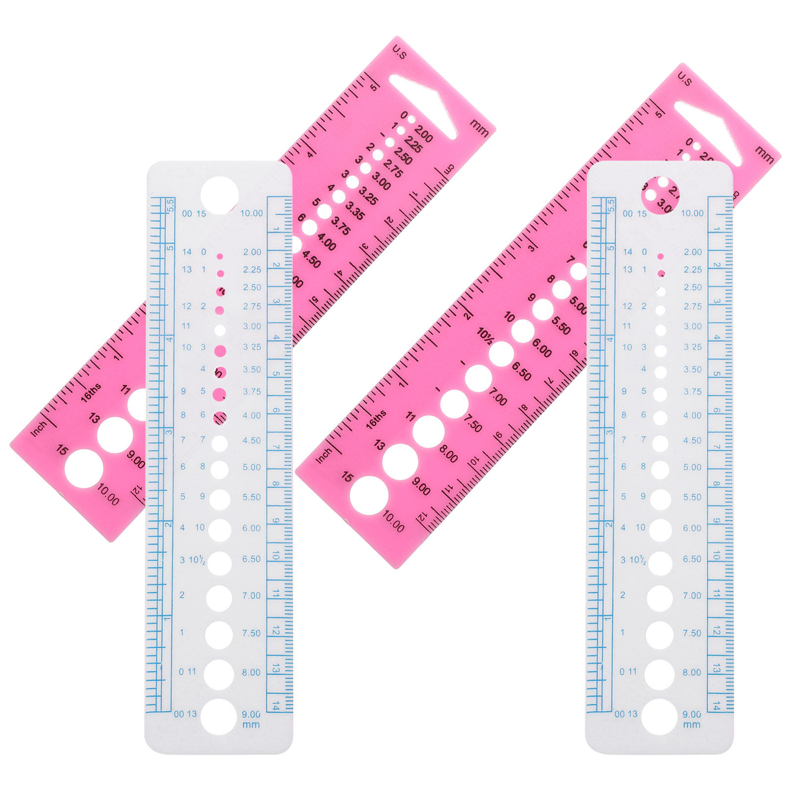 เครื่องมือวัดขนาดเข็มถัก 4 ชิ้ - Sewing Gauge Ruler บทวิจารณ์และราคา