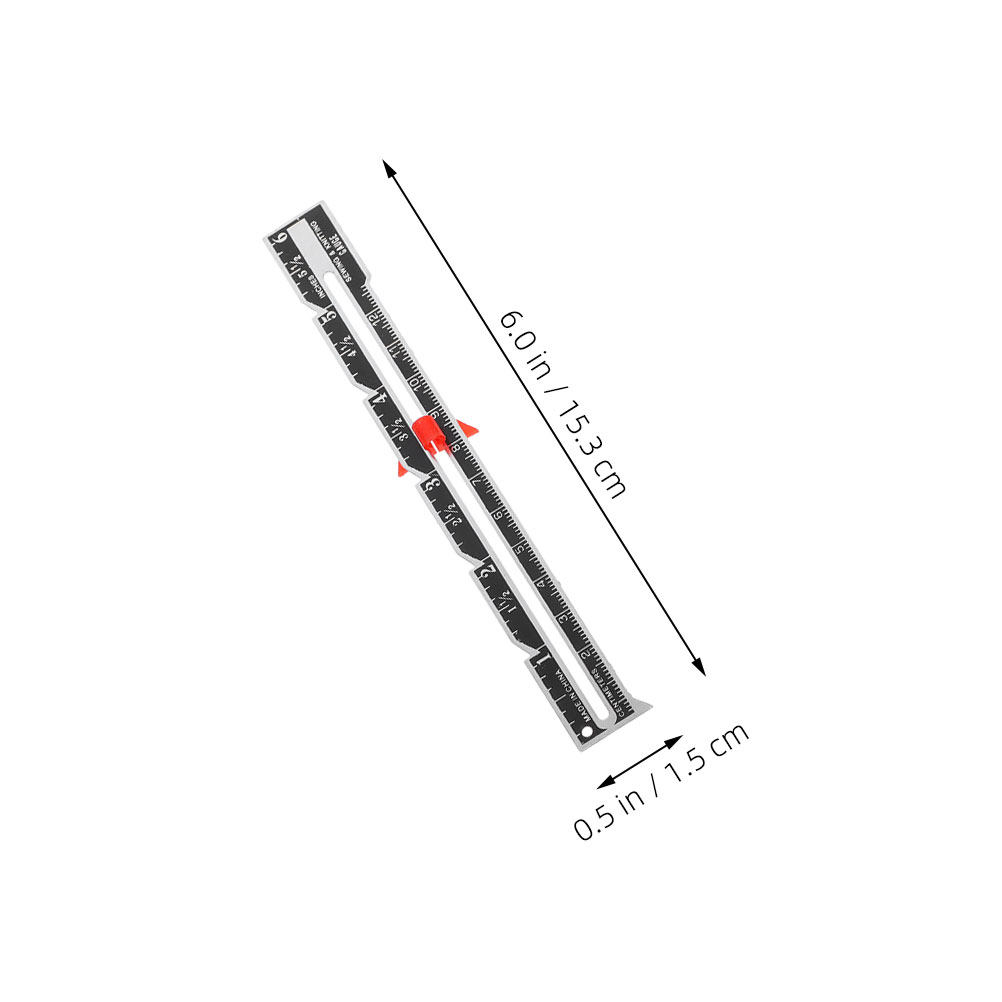 ชุดไม้บรรทัดวัดขนาดสำหรับงานเย - Sewing Gauge Ruler บทวิจารณ์และราคา