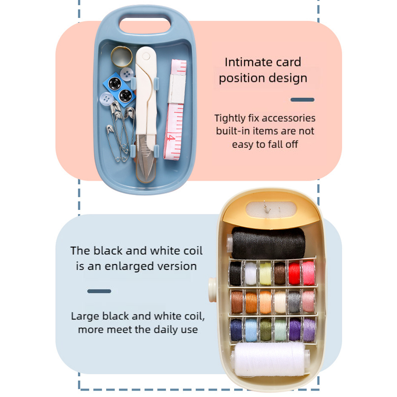ชุดเย็บผ้า, กล่องเย็บผ้าพลาสติ - Sewing Kit บทวิจารณ์และราคา