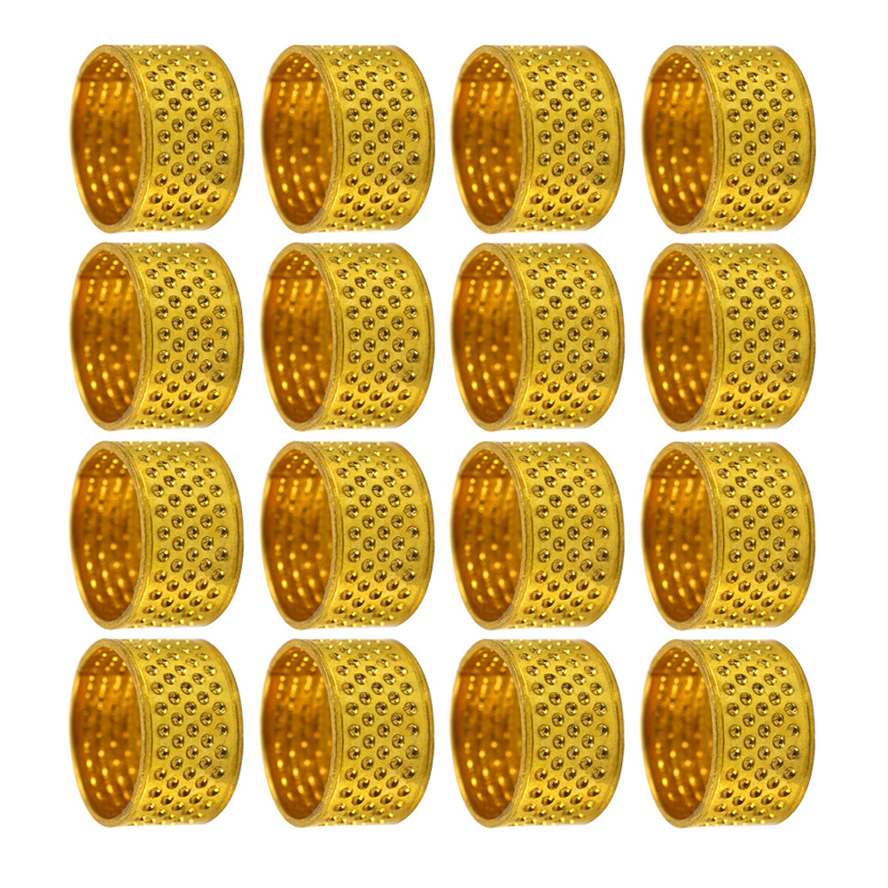 100 ชิ้น แหวนโลหะปรับขนาดได้ ป - Sewing Thimble Metal บทวิจารณ์และราคา
