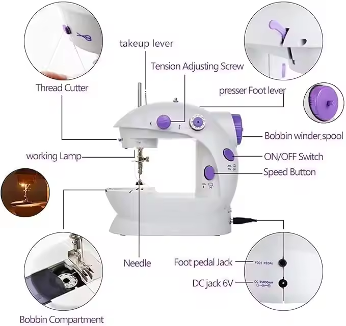 จักรเย็บผ้าไฟฟ้าขนาดเล็กสำหรับ - Textile Sewing Machine Price บทวิจารณ์และราคา