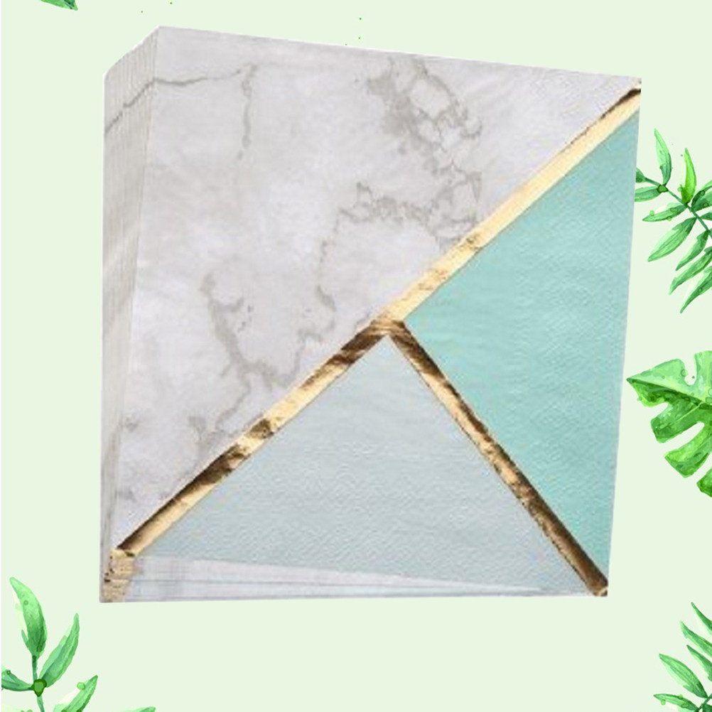 กระดาษเช็ดปากรูปแบบลายสีเขียวม - Pattern Tissue Paper บทวิจารณ์และราคา