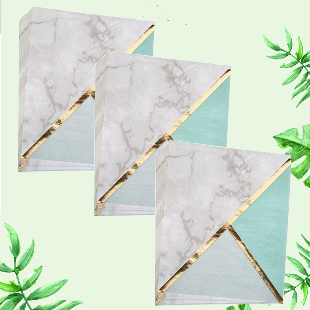 กระดาษเช็ดปากรูปแบบลายสีเขียวม - Pattern Tissue Paper บทวิจารณ์และราคา