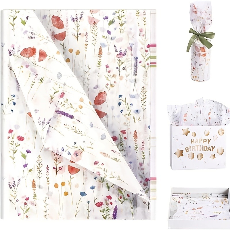 กระดาษห่อของขวัญลายลาเวนเดอร์  - Pattern Tissue Paper บทวิจารณ์และราคา