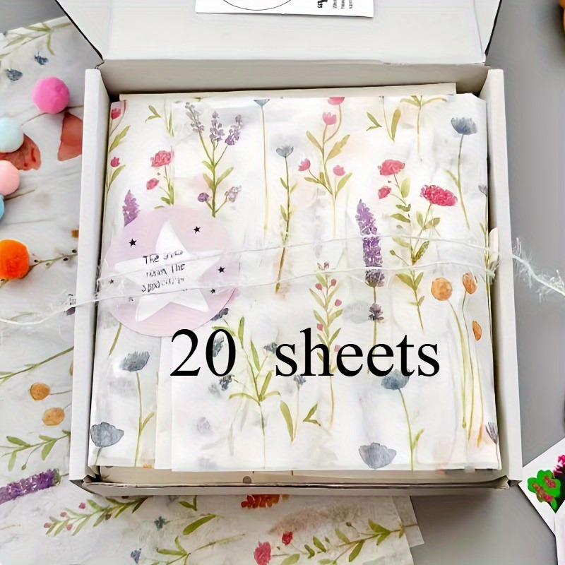 กระดาษห่อของขวัญลายลาเวนเดอร์  - Pattern Tissue Paper บทวิจารณ์และราคา