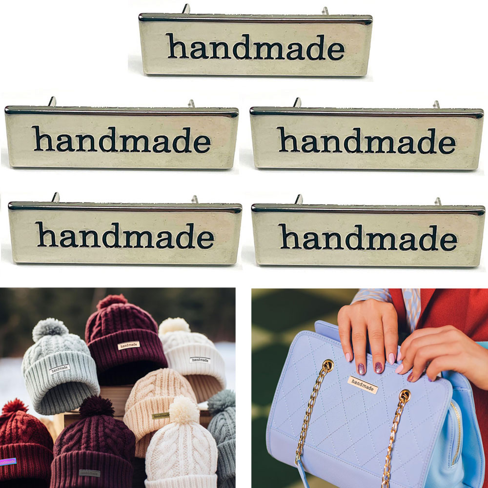 5 ชิ้นโลหะ Handmade ป้ายแท็กสํ - Sewing Labels บทวิจารณ์และราคา